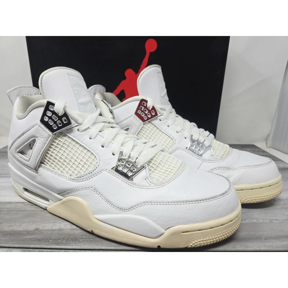 Air Jordan 4 Retro Mid Pure Money White‎ Size 13  display picture 1